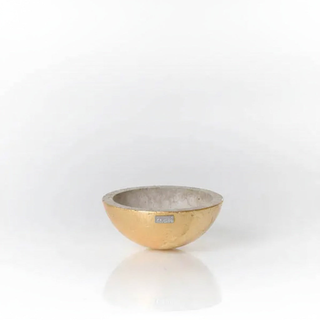 Small Bowl Concrete & Gold Leaf